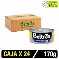 Trozos De Atún Beltrán En Aceite Vegetal 170G Caja X 24 Uni.